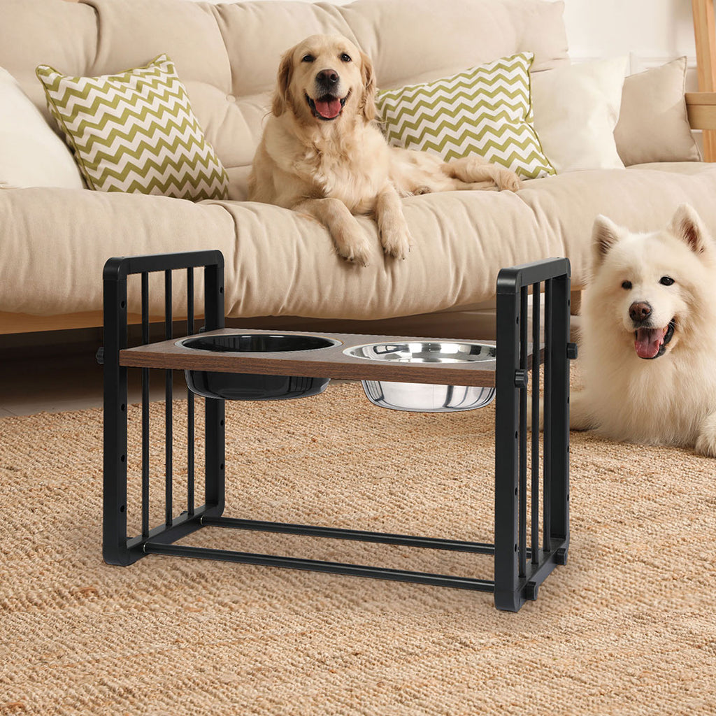PaWz Adjustable Height Pet Feeder Elevated L Large-1973193682760896519