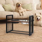 PaWz Adjustable Height Pet Feeder Elevated L Large-1973193682760896519