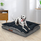 Dog Calming Bed Warm Soft Plush Comfy L Grey Large-1975420451349991431