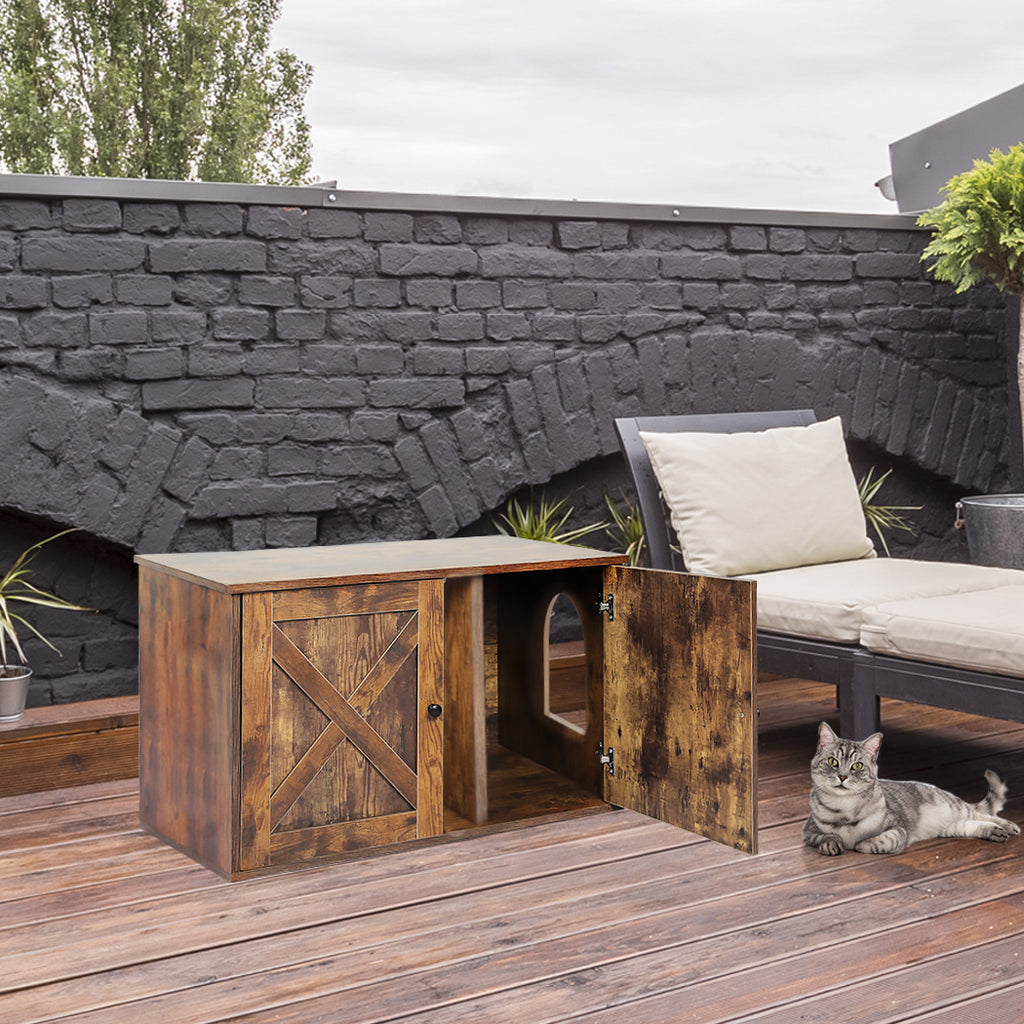 PaWz Enclosed Cat Litter Cabinet Box-1973193662833758215