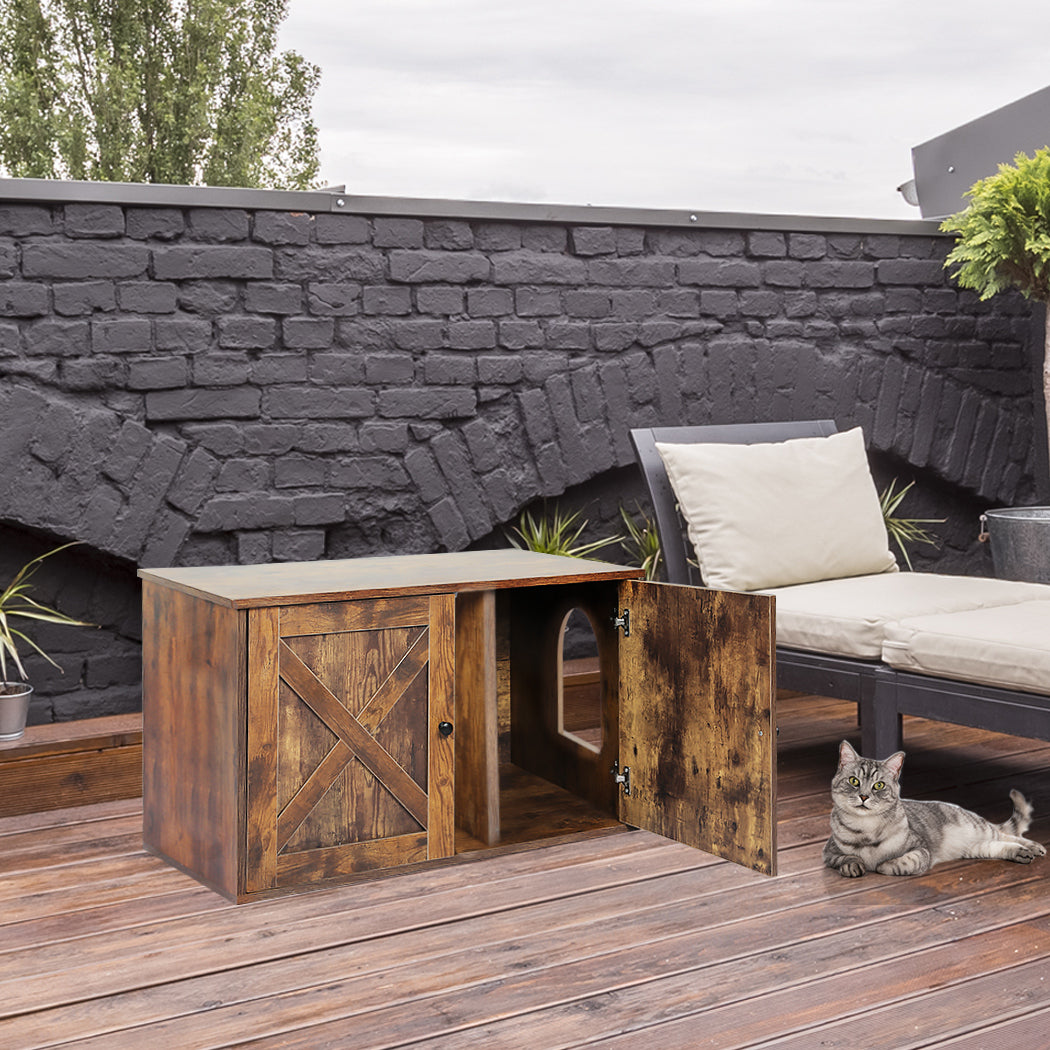 PaWz Enclosed Cat Litter Cabinet Box-1973193662833758215