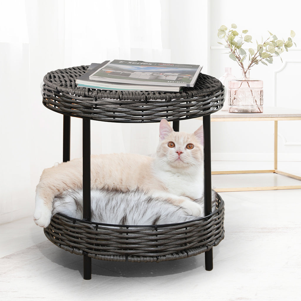 PaWz Rattan Pet Bed Elevated Raised-1975420452511813639