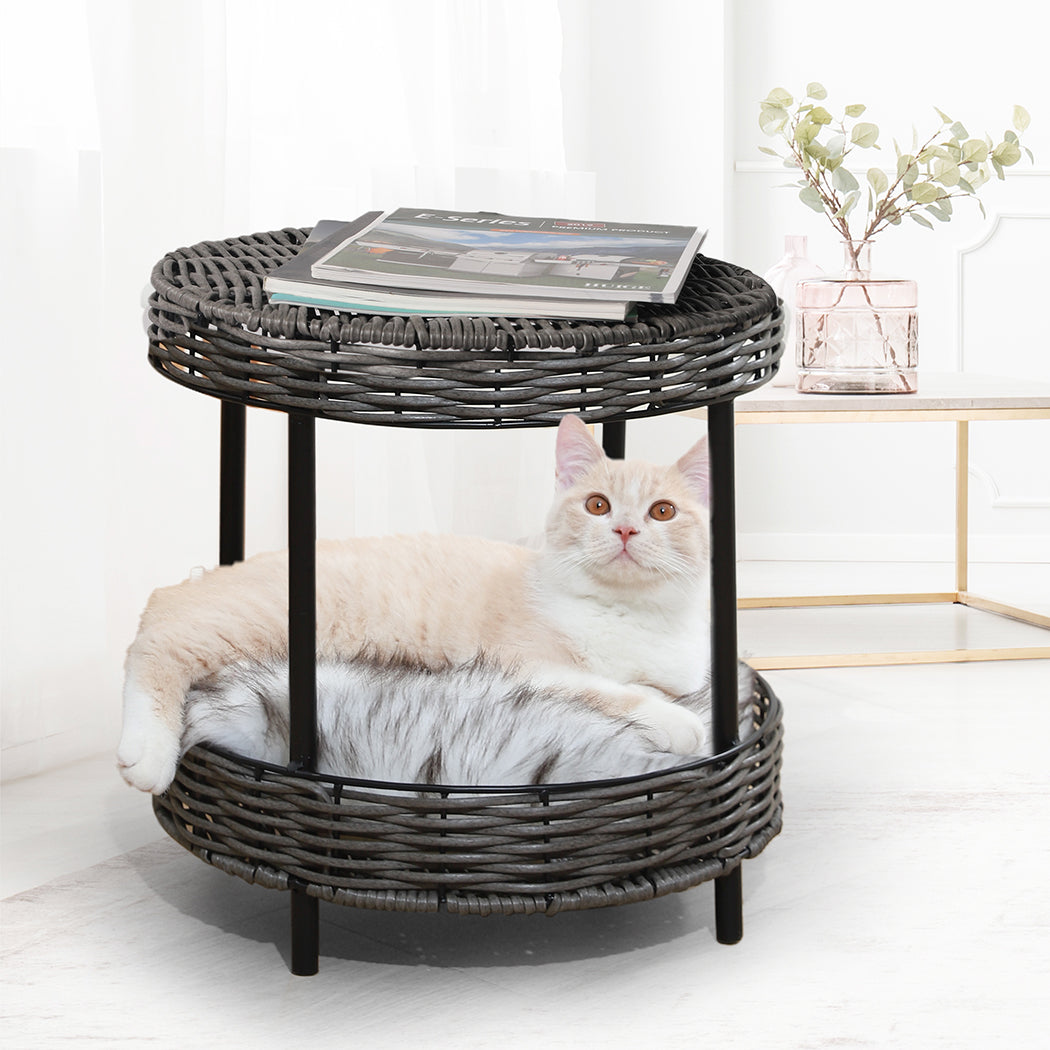 PaWz Rattan Pet Bed Elevated Raised-1975420452511813639