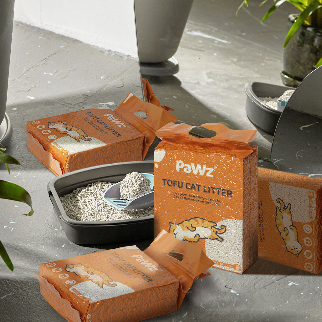 PaWz 2.5kg Tofu Cat Litter Clumping Natural-1973193680743436295