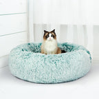 PaWz Pet Bed Cat Dog Donut Nest Calming XL Teal X-Large-1975420447797415943