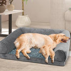 PaWz Pet Bed Sofa Dog Bedding Soft Warm L Grey Large-1973193626188124167