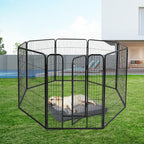 PaWz 8 Panel Pet Dog Playpen Puppy Exercise Black 2.5kg Mackerel & Lamb-1975420507880820743