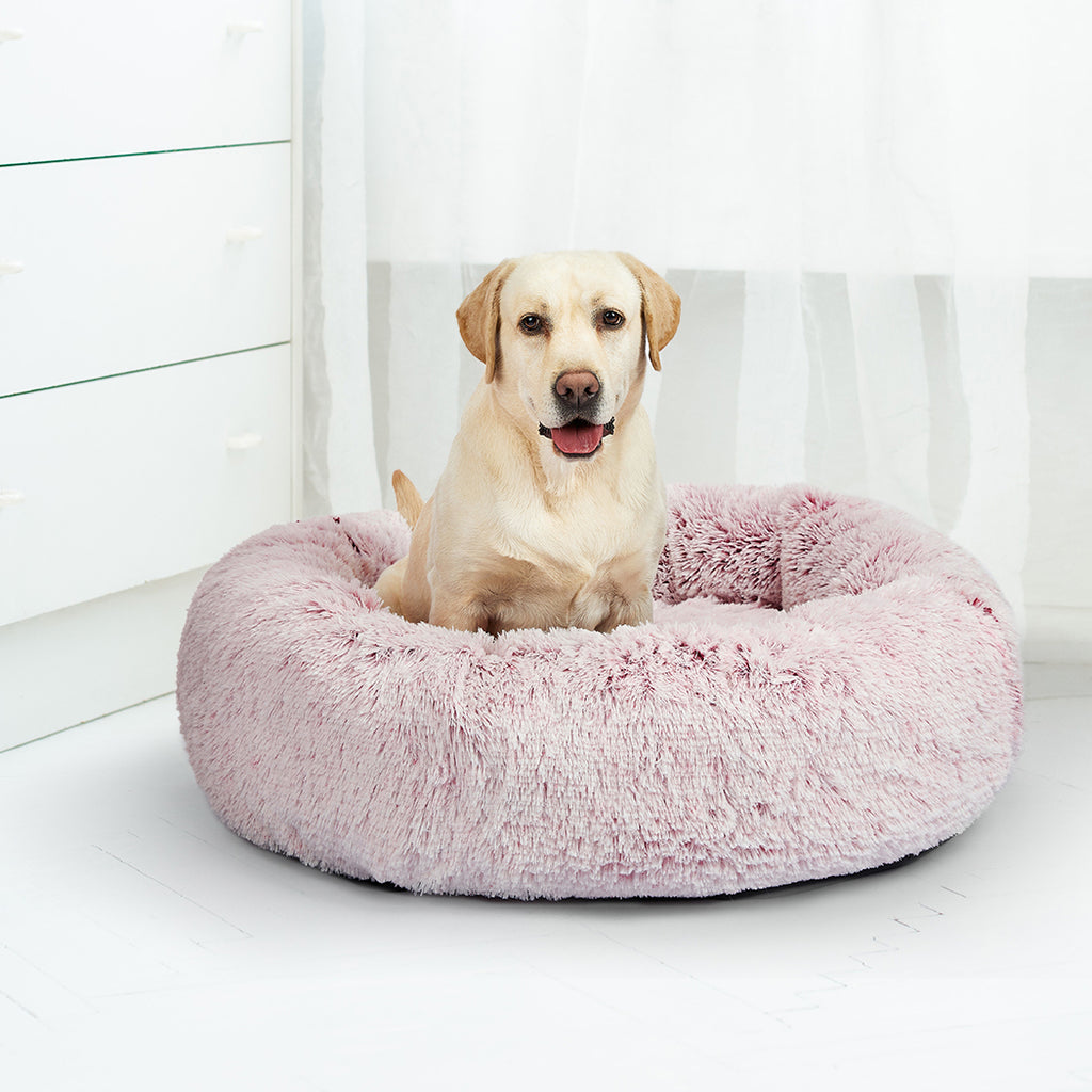 PaWz Pet Bed Cat Dog Donut Nest Calming XL Pink X-Large-1975420447407345671