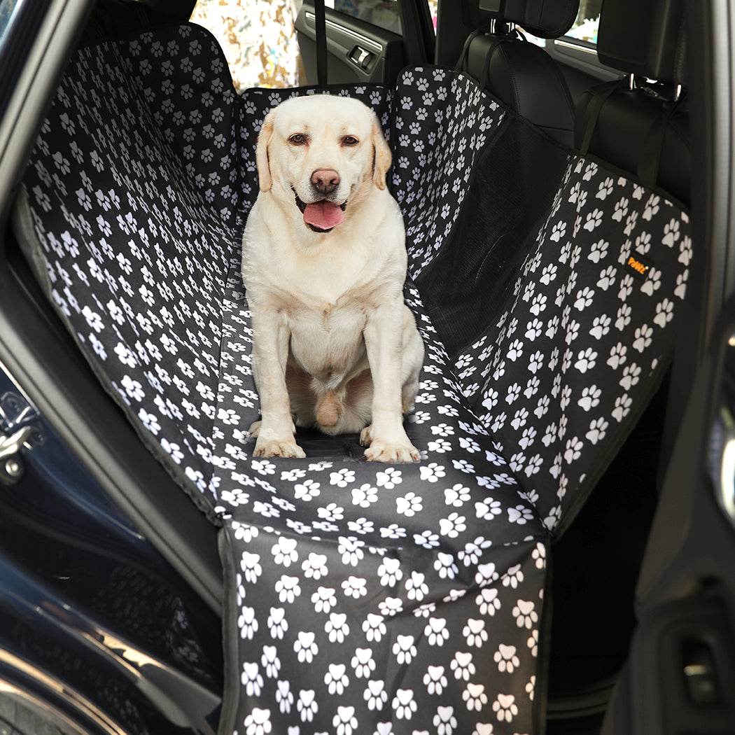 PaWz Pet Back Car Seat Cover Hammock Black-1973193650427006983