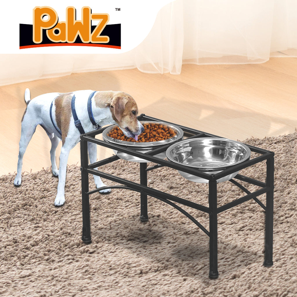 PaWz Dual Elevated Raised Pet Dog Feeder Medium-1975420470761230342