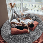 PaWz Replacement Pet Bed Cover Zipper Charcoal Cover-1975420392571015175