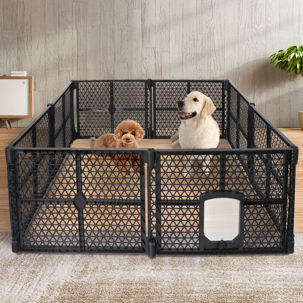 PaWz Pet Playpen Folding Dog Plastic L Large-1973193651718852615