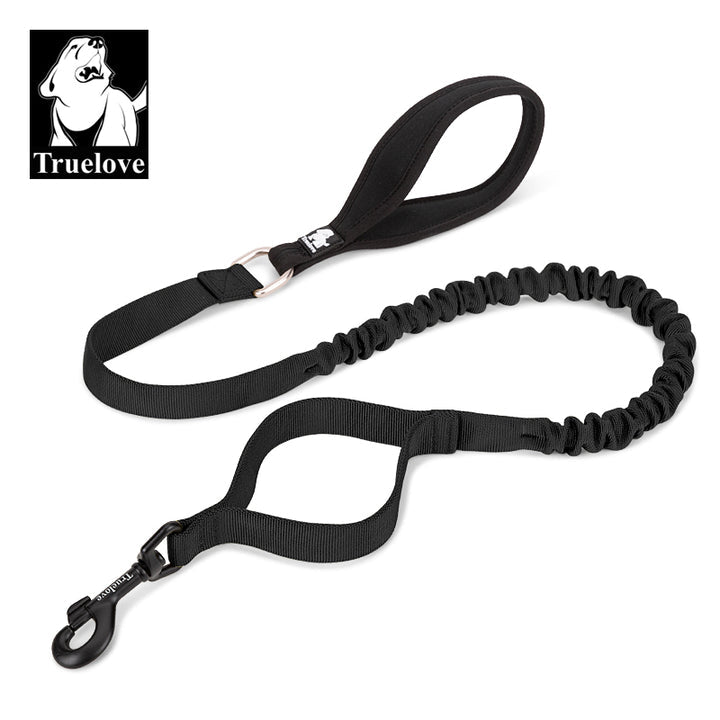 True Love Military Dog Leash 2 cm width and 1.4 m length - Black M-1962324905055883264