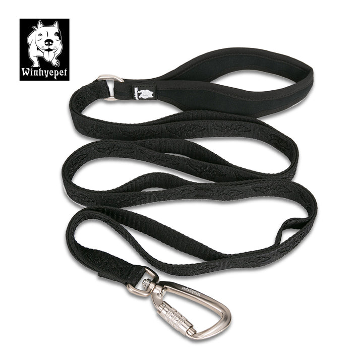 Whinyepet Dog Leash 2cm width and 1.4 m length - Black M-1962324906330951680