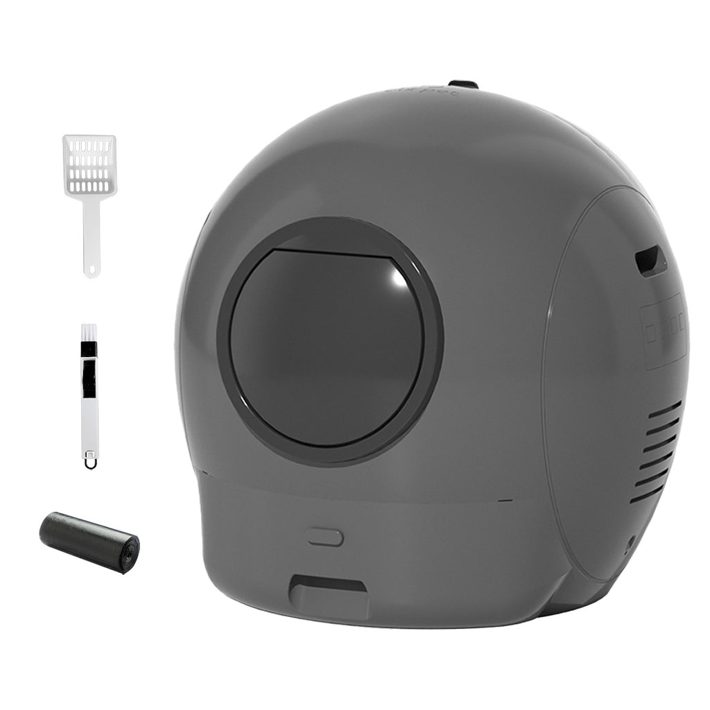 Pawz Automatic Cat Litter Box Large Self-Cleaning Grey-1973193538384564224