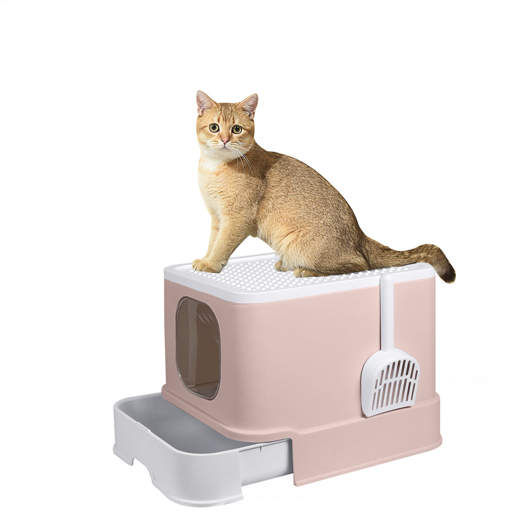PaWz Cat Litter Box Fully Enclosed Kitty Coffee-1975420444379058176