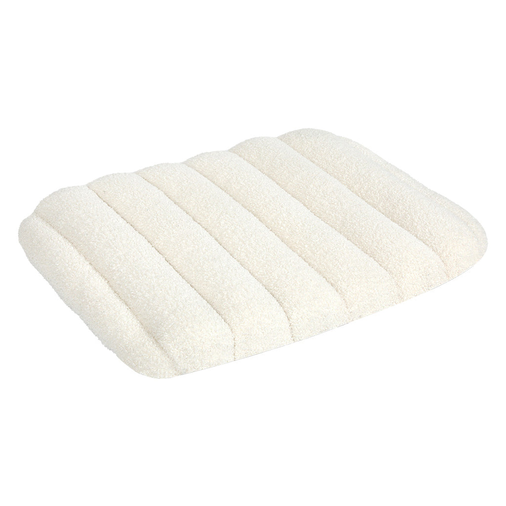 Pawz S Size Orthopedic Dog Bed with Sherpa Plush Removable Cover in White-1975420345624170496
