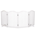 PaWz Wooden Pet Gate Dog Fence Safety White-1973193663785865216