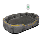PaWz Electric Pet Heater Bed Heated XL Grey X-Large-1973193657288888320