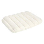 Pawz M Size Orthopedic Dog Bed with Sherpa Plush Removable Cover in White-1975420345263460352