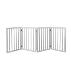 Wooden Pet Gate Dog Fence Retractable White 600x 3MM-1973193643191832576