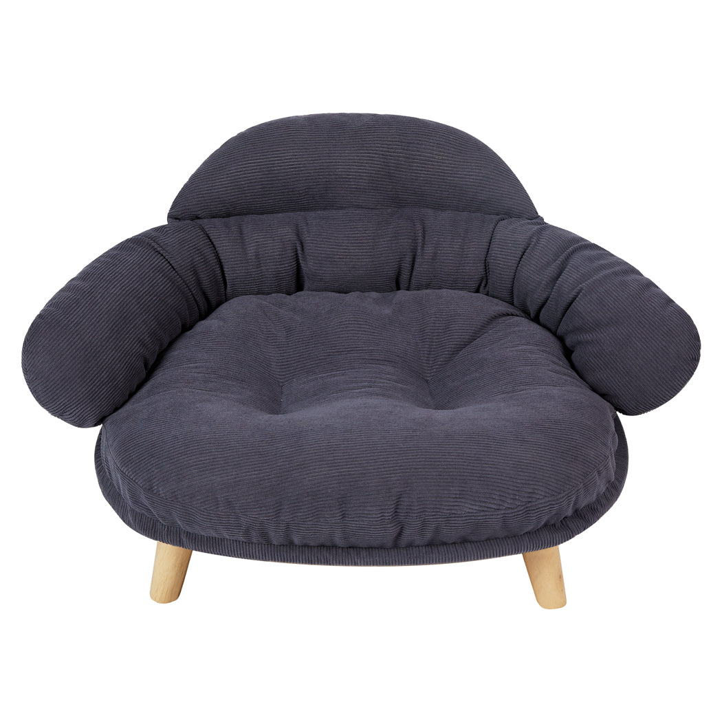 Pawz Elevated Pet Dog Cat Sofa Bed Couch L Size Grey-1973193511998197760