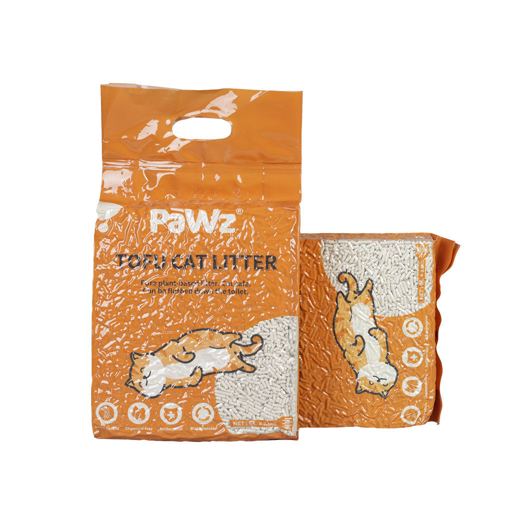 PaWz 2.5kg Tofu Cat Litter Clumping Natural x1-1973193453756092416