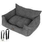 PaWz Pet Car Booster Seat Dog Protector L Grey Large-1973193673457930240