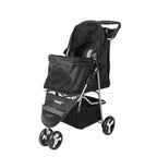 PaWz Large Pet Stroller Dog Cat Carrier Black-1973193717858832384