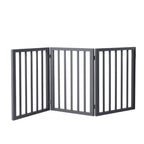 Wooden Pet Gate Dog Fence Retractable Grey 2000x 3MM-1975420451777810432