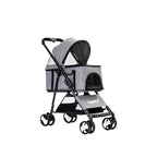 PaWz Large Pet Stroller Dog Cat Travel Grey-1973193718618001408