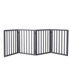 Wooden Pet Gate Dog Fence Retractable Grey 600x 3MM-1973193642998894592