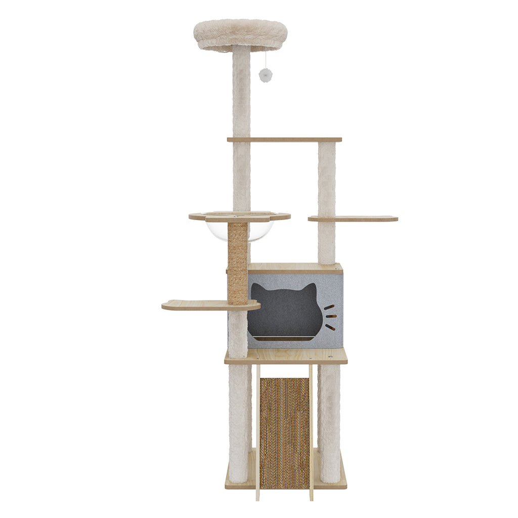 Pawz Cat Tree Tower Large Scratcher Condo House 160cm-1973193540561408001