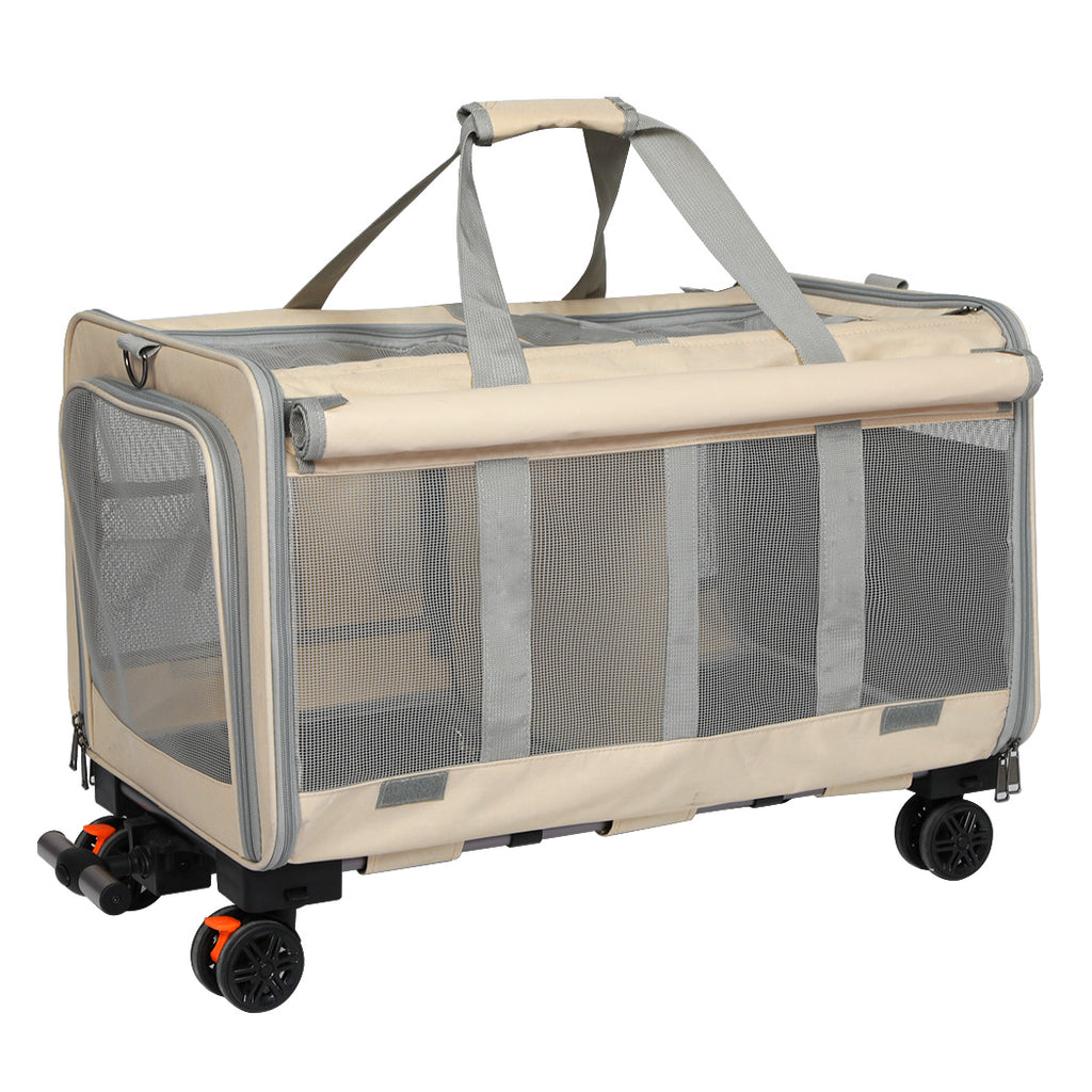 Pawz Pet Carrier 4 Wheel Portable Rolling Foldable-1973193525826818049