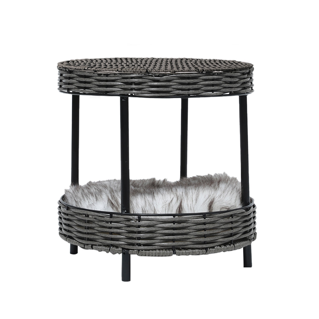 PaWz Rattan Pet Bed Elevated Raised-1975420452511813633