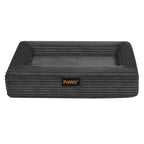 Pawz XXL Size Orthopedic Dog Bed with Corduroy Removable Cover Waterproof Washable Grey-1973193548442505217