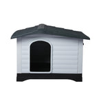 PaWz Dog Kennel Outdoor Indoor Plastic L Grey-1973193644752113665
