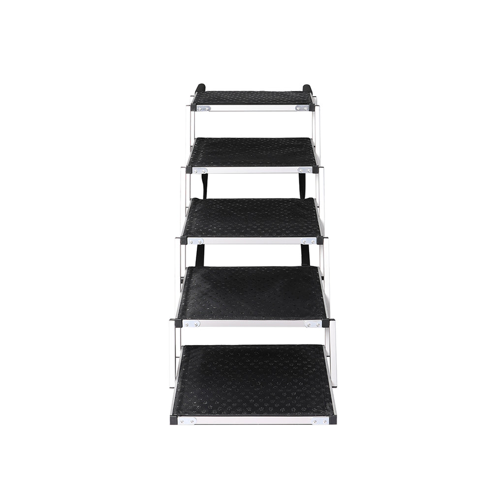 PaWz 5 Steps Dog Ramp Adjustable Height Black-1973193664029134849