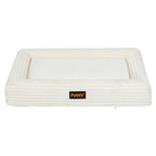 Pawz XL Size Orthopedic Dog Bed with Corduroy Removable Cover Waterproof Washable Beige-1975420347792625665