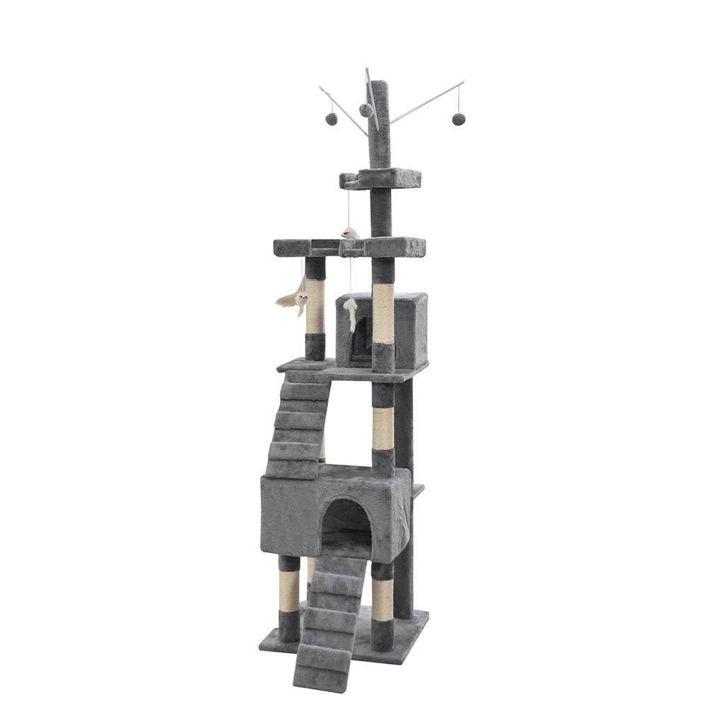 PaWz Cat Tree Scratching Post Scratcher Grey-1973193908397674497