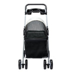 PaWz Large Pet Stroller Dog Cat Carrier Black-1973193718810939393