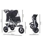PaWz Pet Stroller Pram Dog Carrier Trailer-1973193719553331202