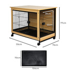 PaWz Wooden Wire Dog Kennel Side End XXL XX-Large-1973193673084637186