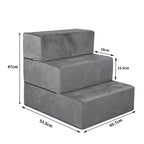 PaWz Pet Stairs 3 Steps Portable Adjustable Medium-1975420444764934146