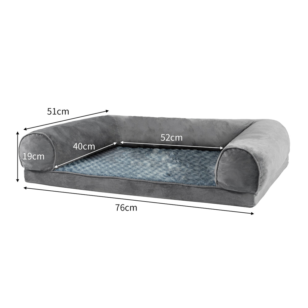 PaWz Pet Bed Sofa Dog Beds Bedding Soft M Cover Grey Cover Medium-1975420445704458242