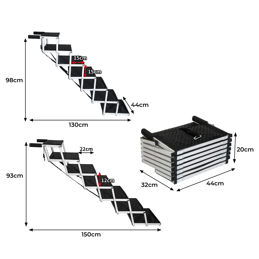 Pawz Dog Ramp Pet Stair Car Suv Travel Step Foldable-1973193548832575490