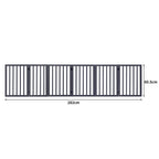 PaWz Wooden Pet Gate Dog Fence Safety Grey 100 Pack-1973193643569319938