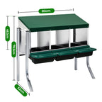 Pawz Chicken Hen Coop Hutch-1973193507808088066