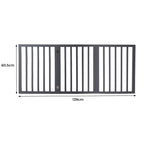Wooden Pet Gate Dog Fence Retractable Grey 2000x 3MM-1975420451777810434