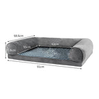 PaWz Pet Bed Sofa Dog Bedding Soft Warm L Grey Large-1973193626188124162